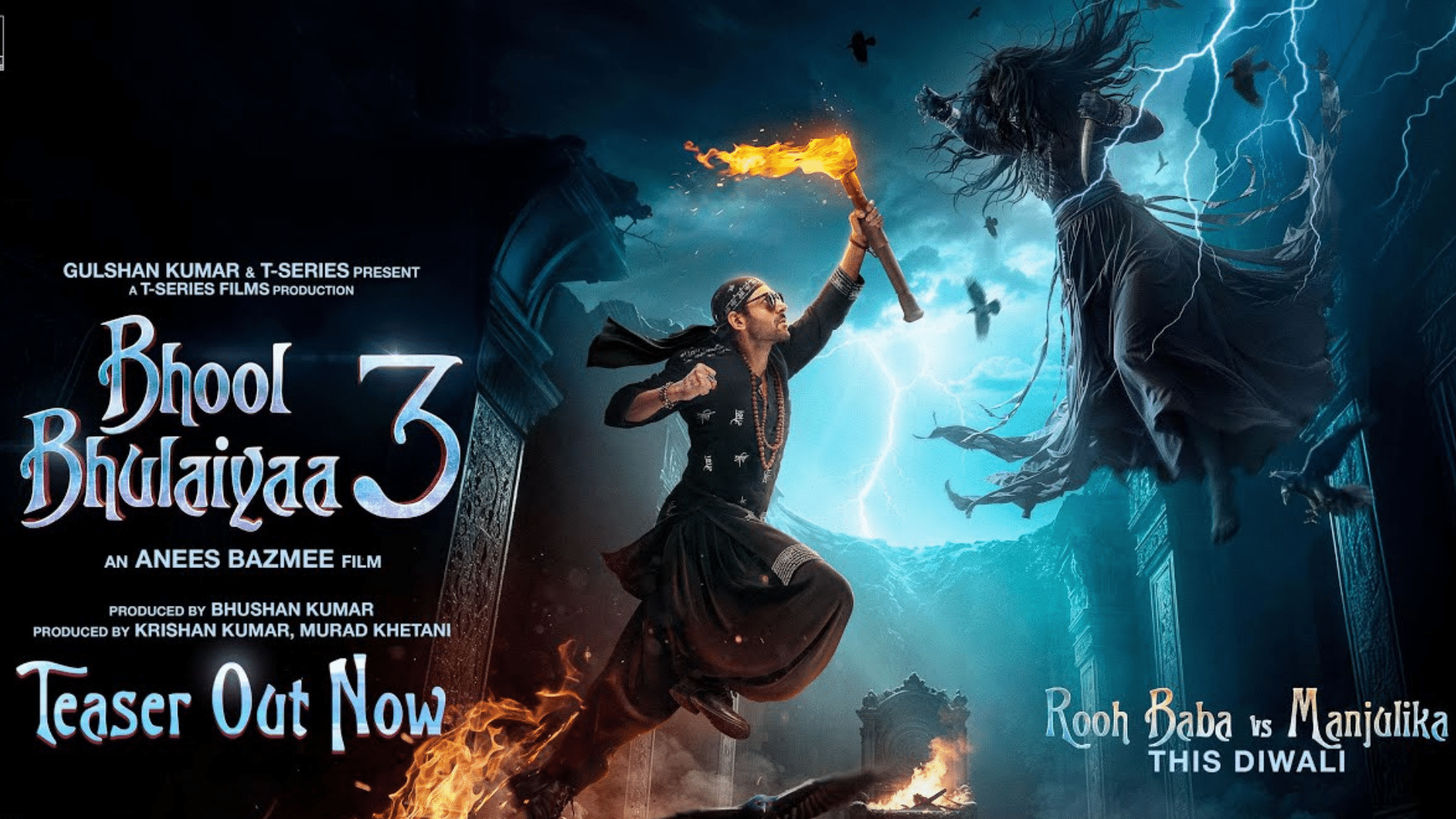 Bhool Bhulaiyaa 3 Teaser Drops! Vidya Balan’s Chilling Comeback Steals the Spotlight